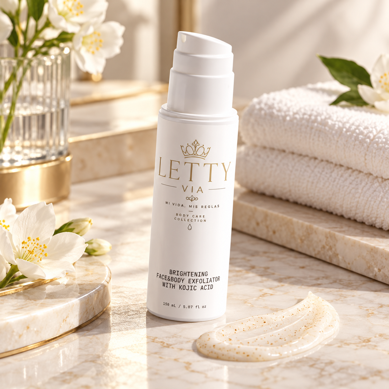 Brightening Face&Body Exfoliator with Kojic Acid