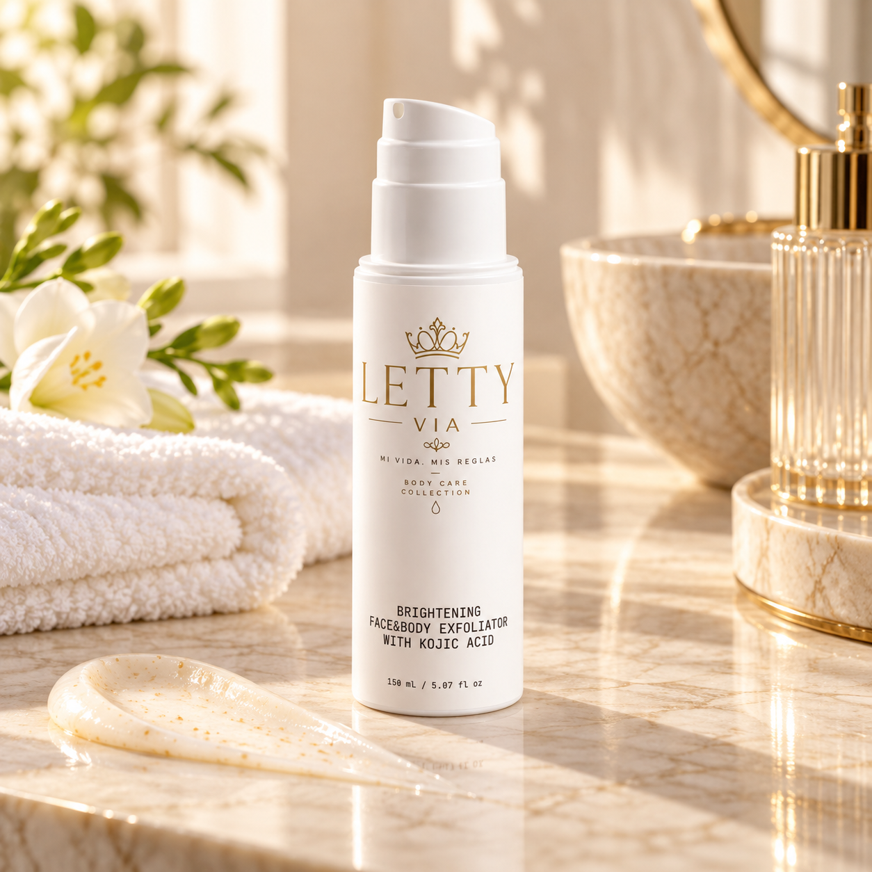 Brightening Face&Body Exfoliator with Kojic Acid