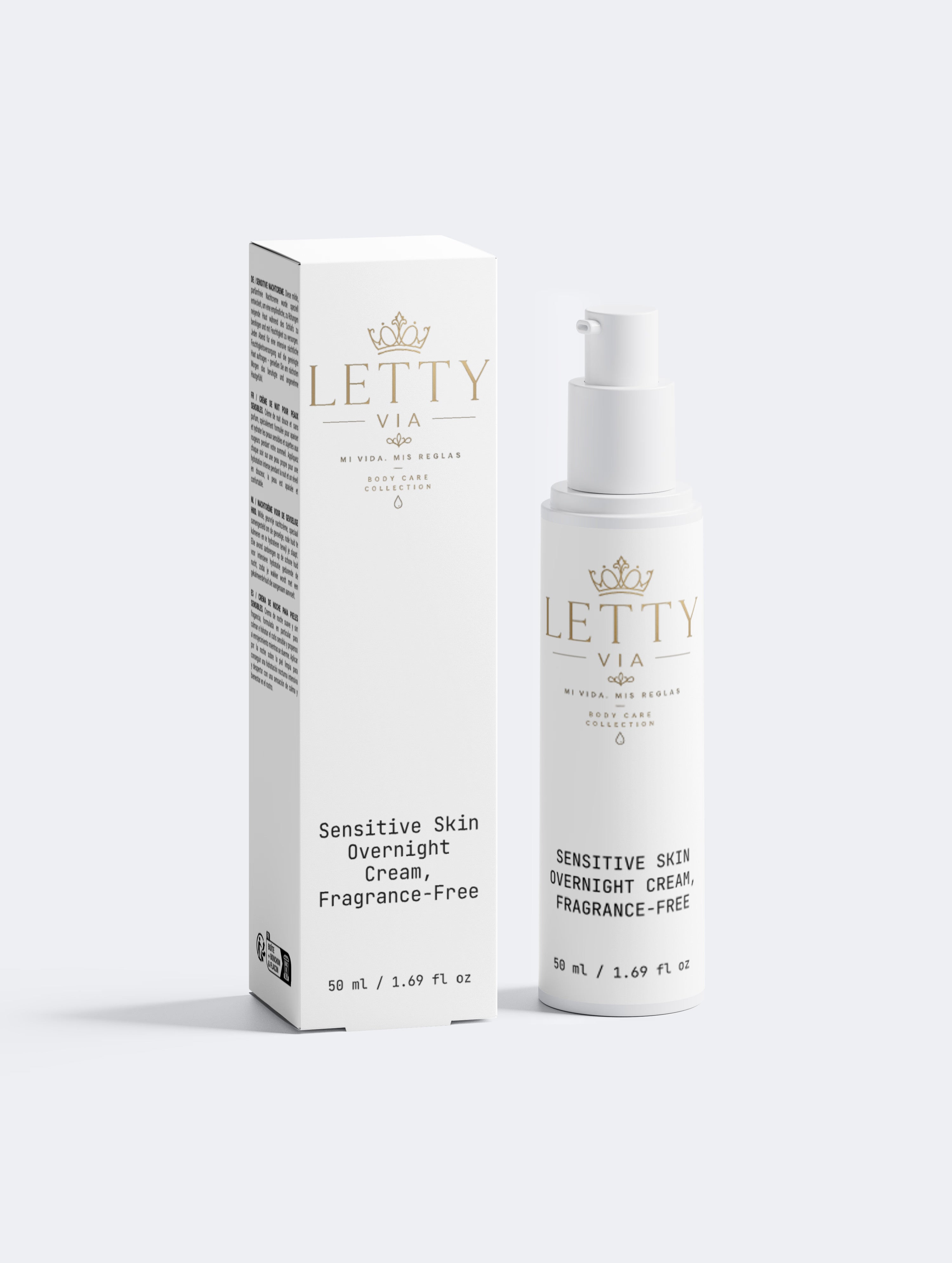 Sensitive Skin Overnight Cream, Fragrance-Free