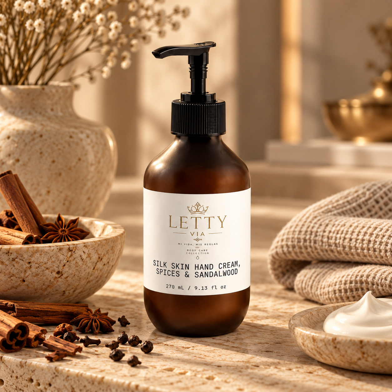 Silk Skin Hand Cream, Spices & Sandalwood